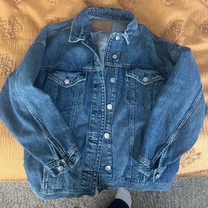 American Eagle oversized denim jacket, size L